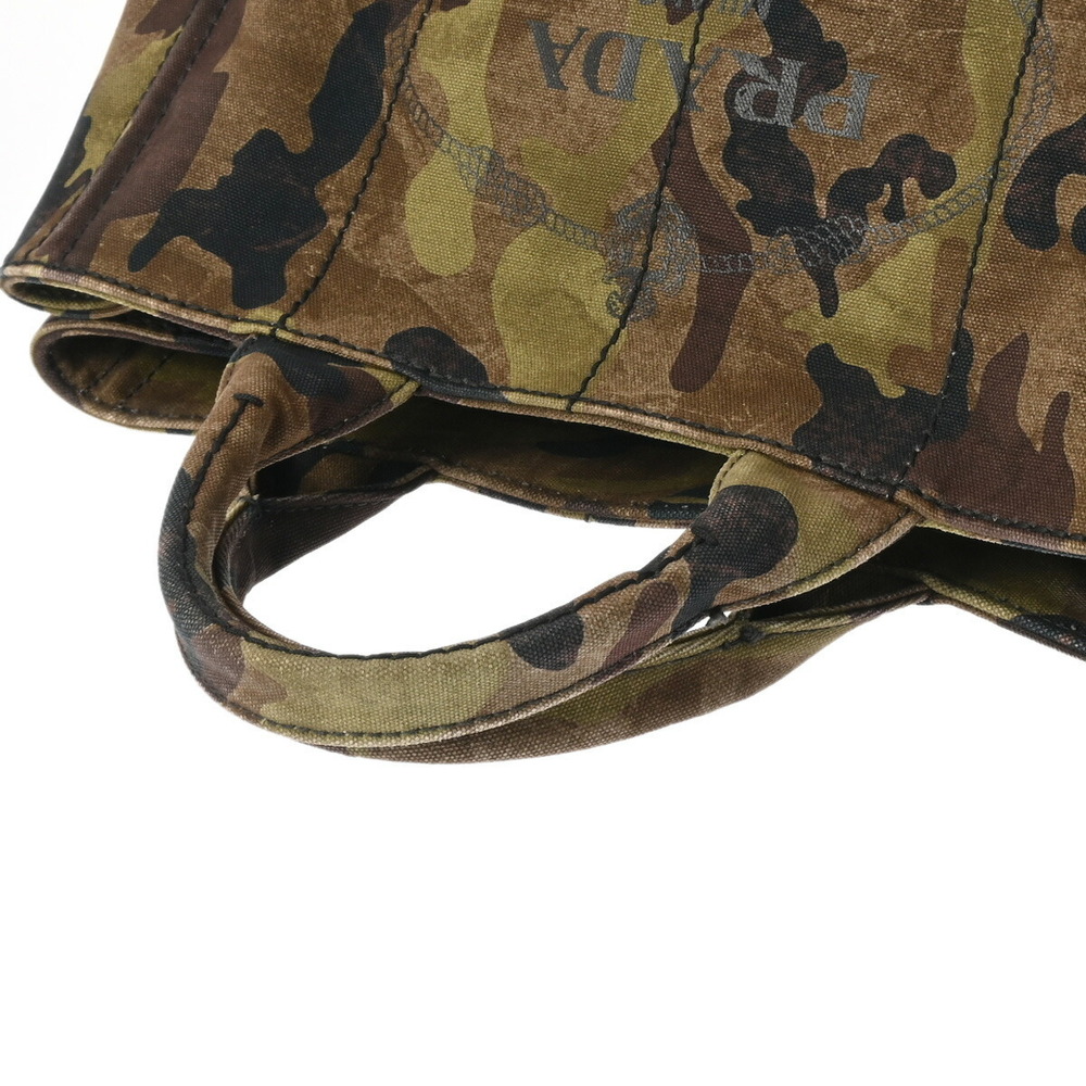 Prada Camouflage Tote Canapa Canvas Bag - Picture 3 of 11